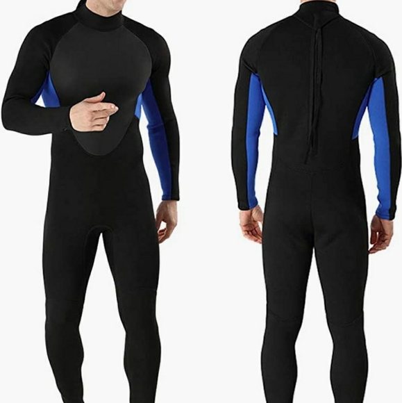 Full wet suit and booties.